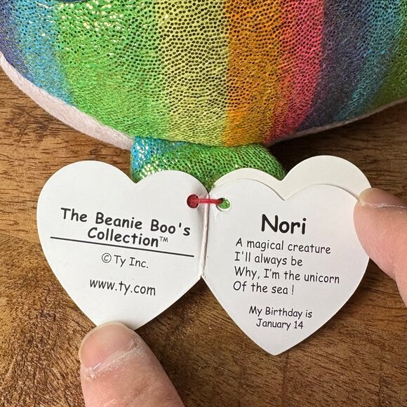 The Beanie Boo's Collection Nori Narwhal Stuffed Animal - Picture 10 of 12